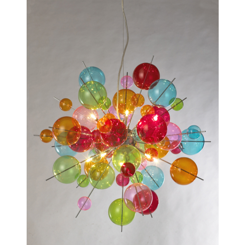 Multi Colour Bauble Chandelier