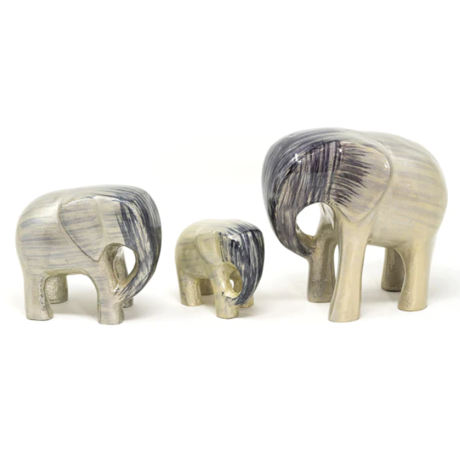 Tilnar Art - Brushed Silver Elephant Trunk Down