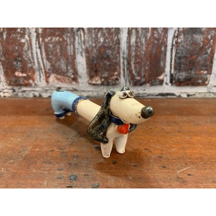 Mr Dash the Dachshund - Quirky Ceramic Dachshund Figurine