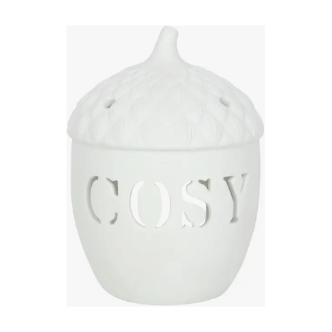 Ceramic Cosy Acorn Tealight Holder