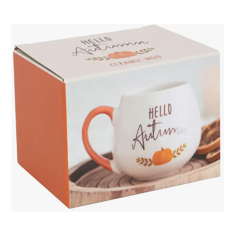 Ceramic Hello Autumn Mug