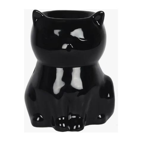 Gothic Black Cat Oil Burner