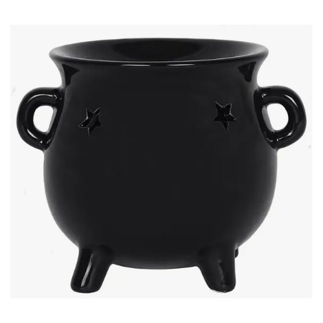 Gothic Black Cauldron Oil Burner