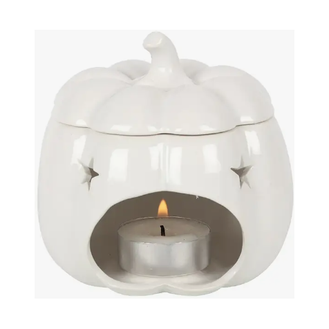 Ceramic White Pumpkin Oil Burner