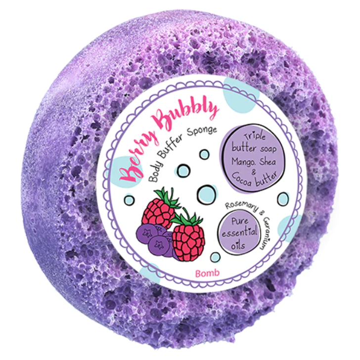 Berry Bubbly Body Buffer Soap Sponge