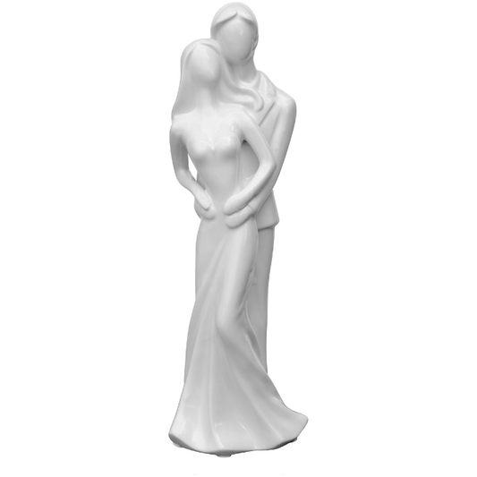 Ceramic White Wedding Couple