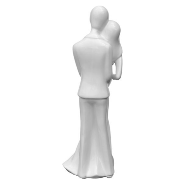 Ceramic White Wedding Couple