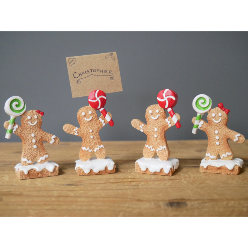 Gingerbread Man Name Card Holders