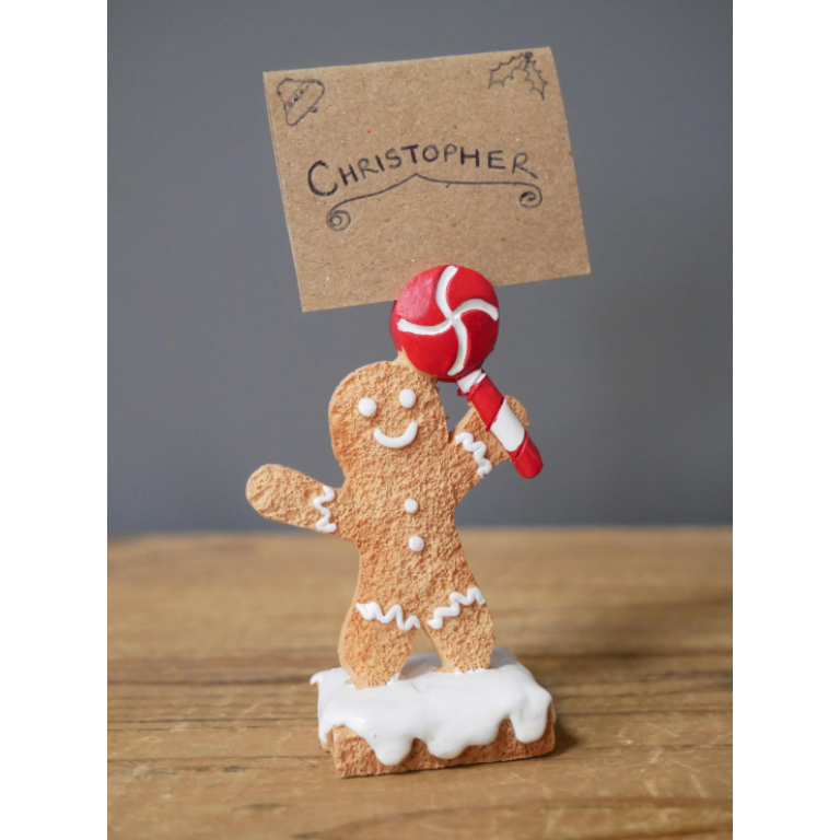 Gingerbread Man Name Card Holders