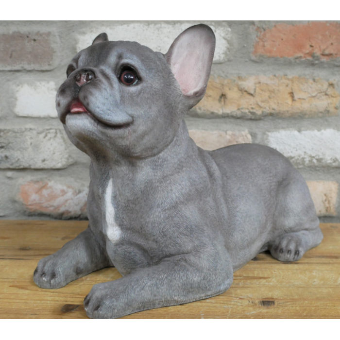 Laying French Bulldog Figurine