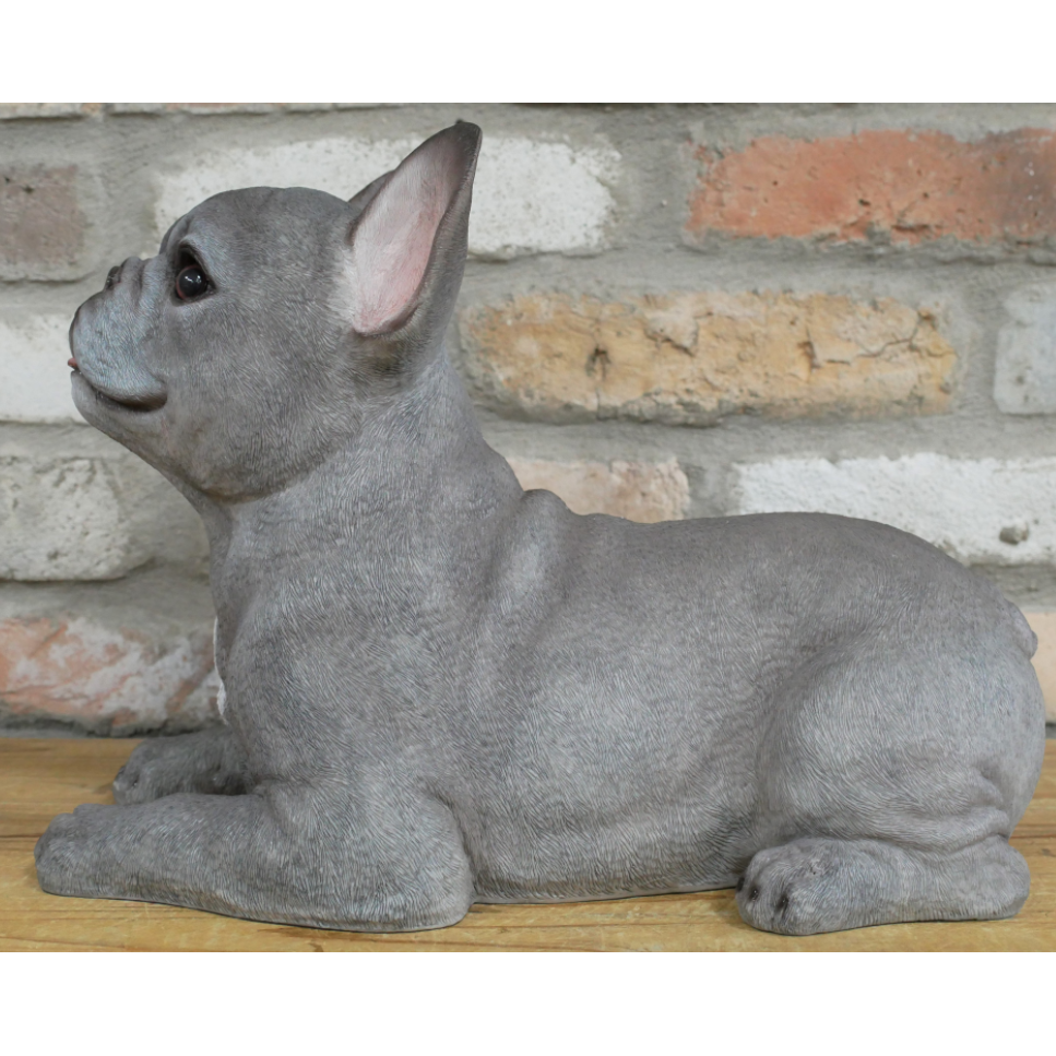 Laying French Bulldog Figurine