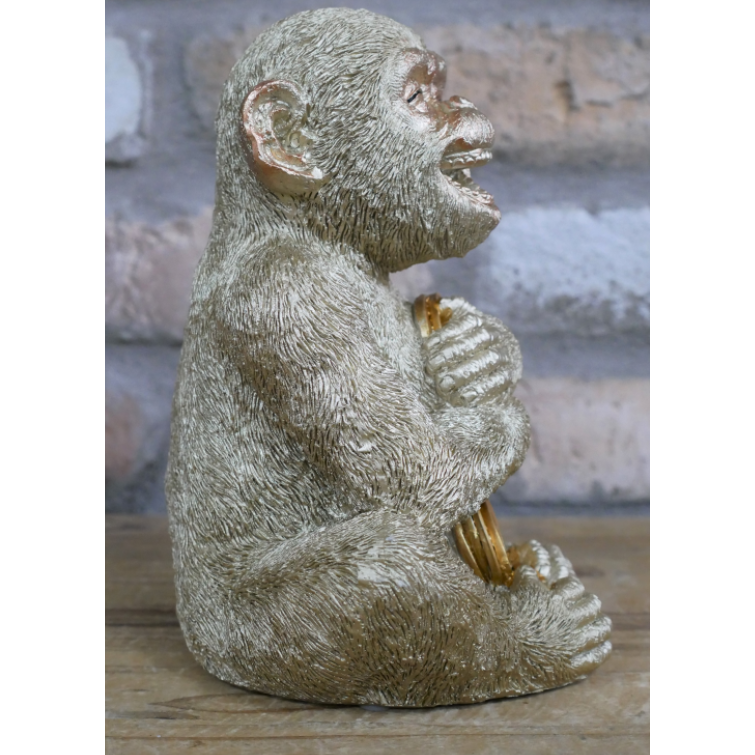 Greedy Monkey Figurine