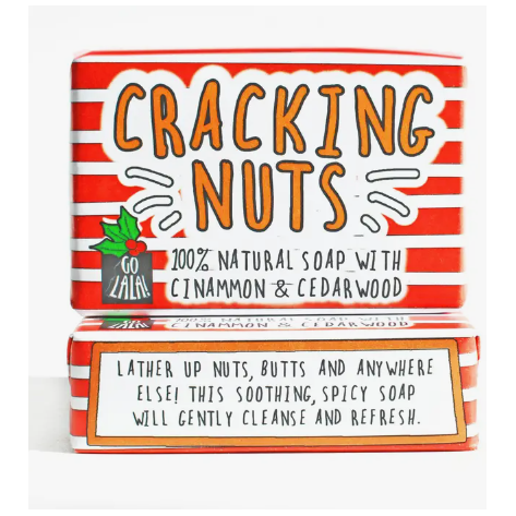 Cracking Nuts Christmas Soap Bar