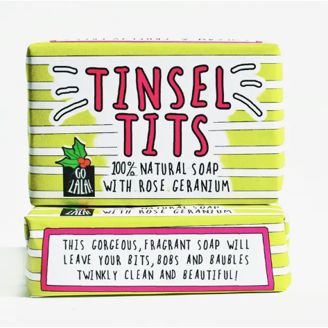 Tinsel Tits Christmas Soap Bar