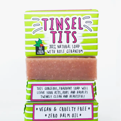 Tinsel Tits Christmas Soap Bar