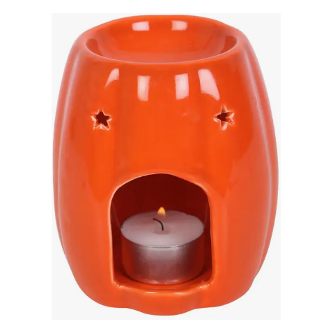 Ceramic Jack O Lantern Oil Burner and Wax Warmer