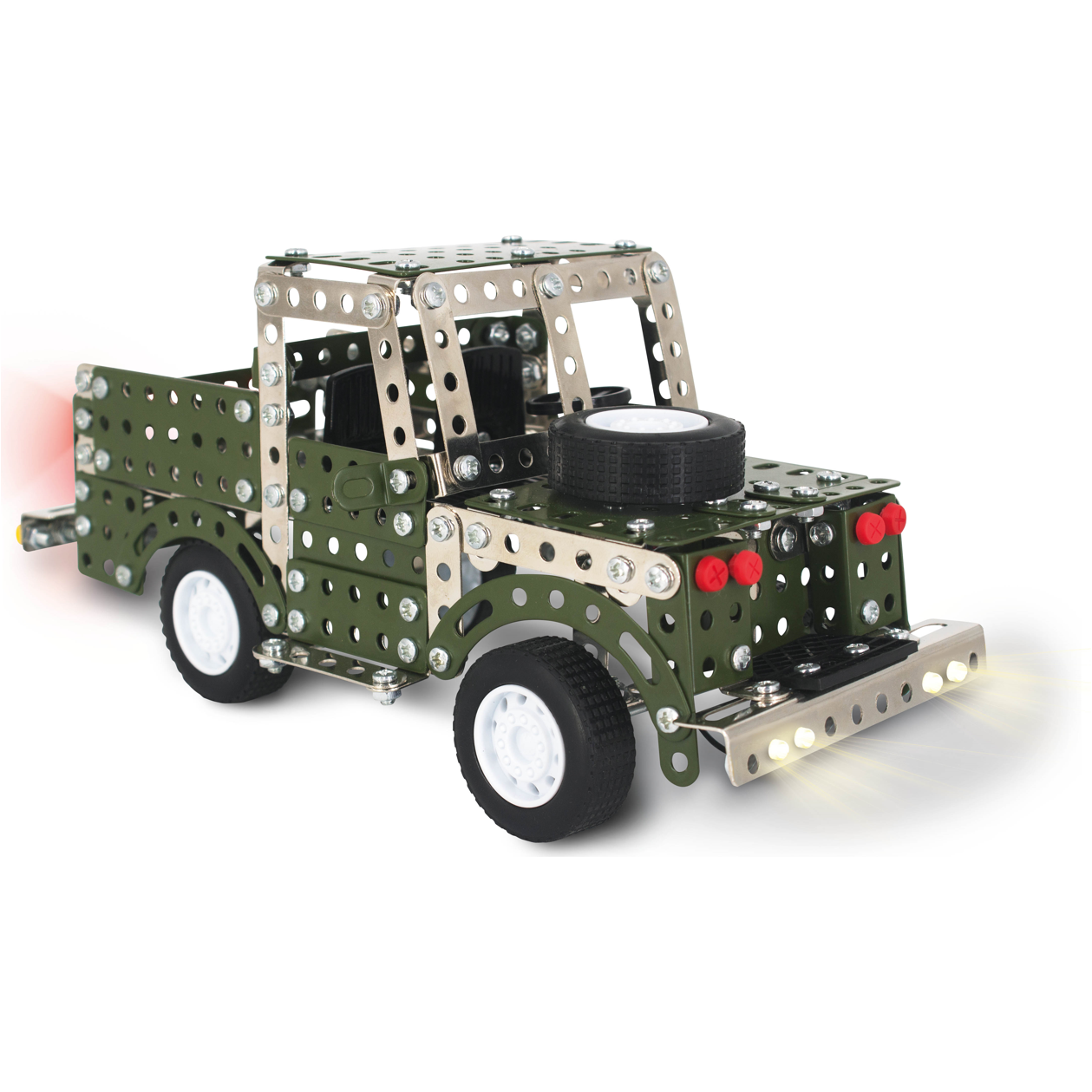 Land Rover With LED Lights Metal Construction Set