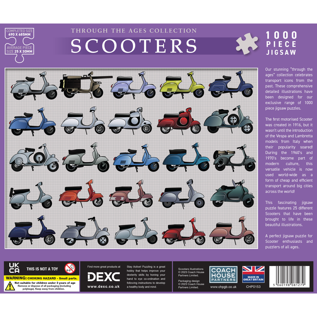 Scooters 1000 Piece Jigsaw