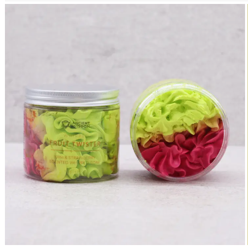 Strawberry and Kiwi Whipped Cream Soap