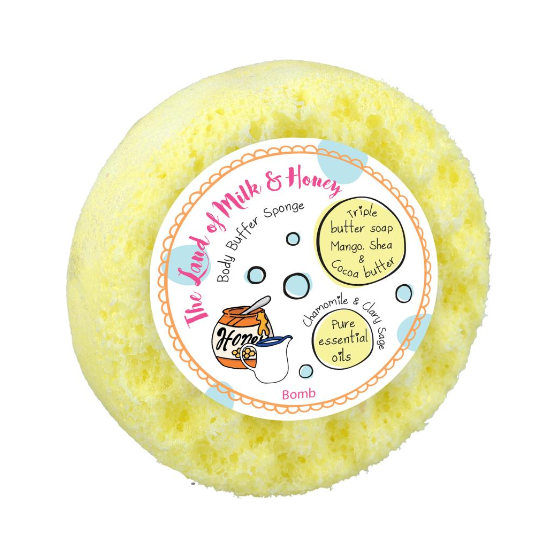 Land of Milk and Honey Body Buffer Soap Sponge