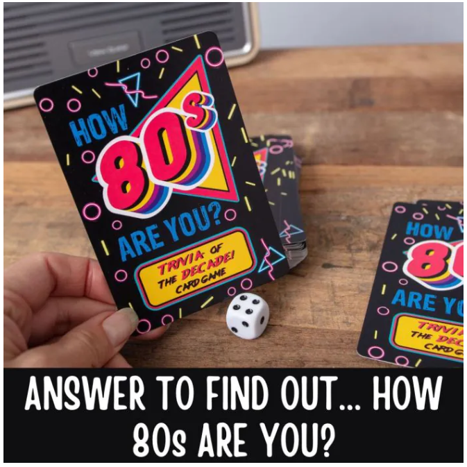 How 80's Are You - 80's Trivia Card Game