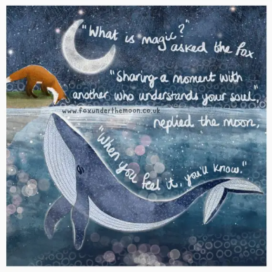 Fox Under The Moon Card - C2205 Soul Mates