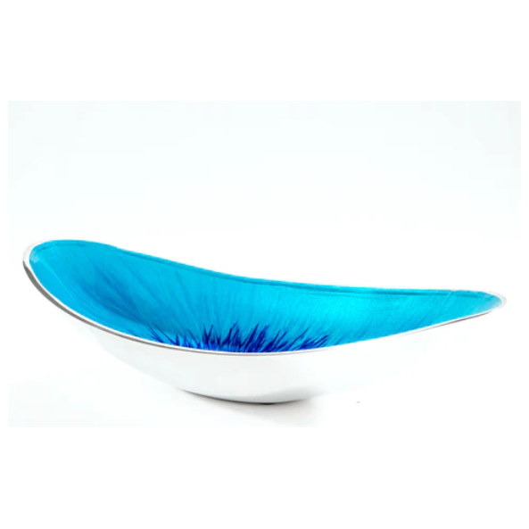 Tilnar Art Aluminium Collection - Boat Bowl Brushed Aqua