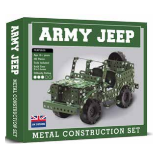 Army Jeep Metal Construction Set