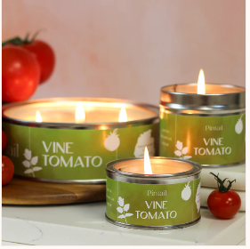 Vine Tomato Paint Pot Candle