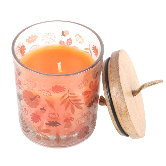 Autumn Leaves, Cinnamon and Orange Candle