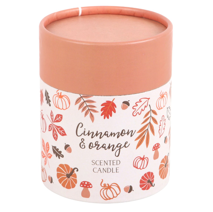 Autumn Leaves, Cinnamon and Orange Candle