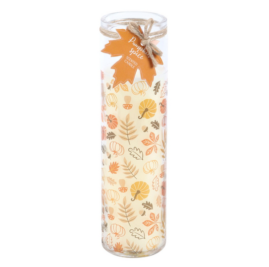 Autumn Leaves Pumpkin Spice Tube Candle