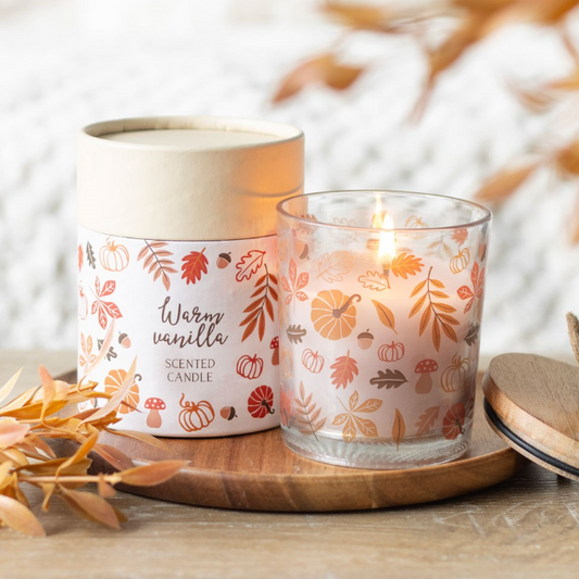 Autumn Leaves, Warm Vanilla Candle