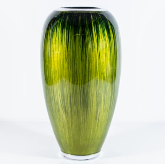 Tilnar Art Aluminium Collection - Vase Brushed Green 25cm