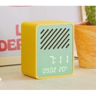 Rise and Play - Green Bluetooth Speaker and Alarm Clock