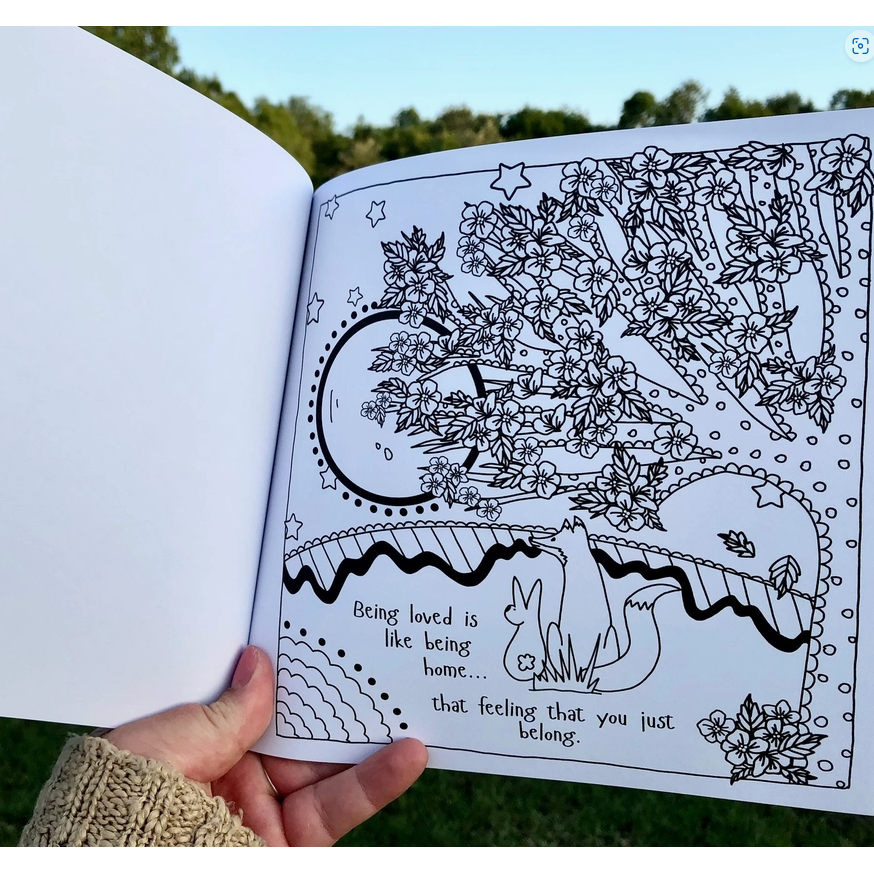 Fox Under The Moon  - Official Colouring Book