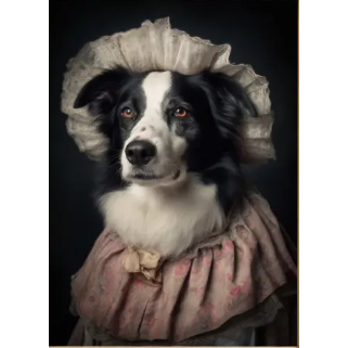 Border Collie Dog Portrait Print