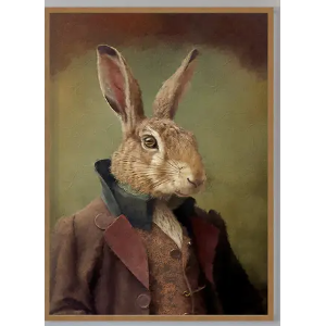 Hare Animal Head Print