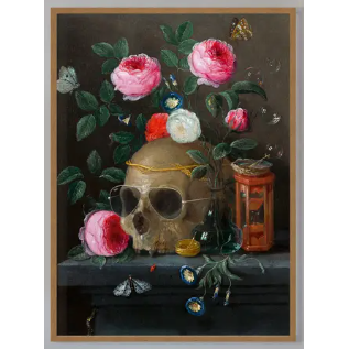 Vanitas Skull With Sunglasses Print