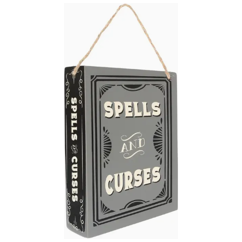 Spells and Curses Hanging Sign