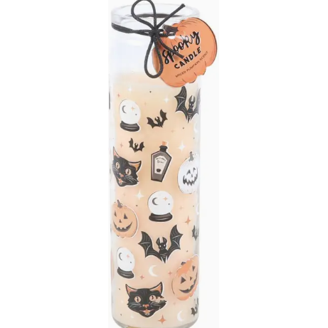 Spooky Spiced Pumpkin Tube Candle