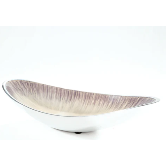 Tilnar Art Aluminium Collection - Boat Bowl Brushed Silver