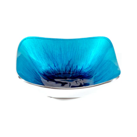 Tilnar Art Aluminium Collection - Square Bowl Brushed Aqua