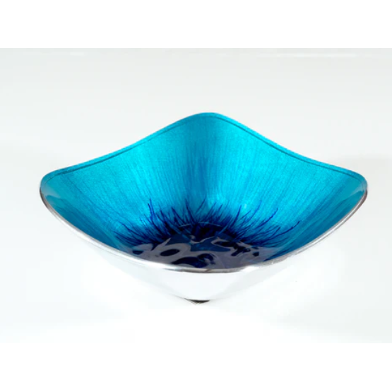 Tilnar Art Aluminium Collection - Square Bowl Brushed Aqua