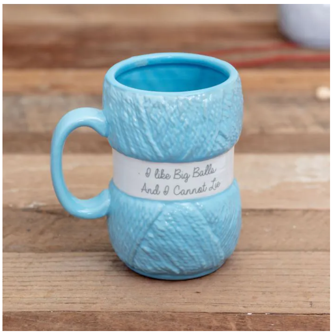 I Like Big Balls Knitting Mug