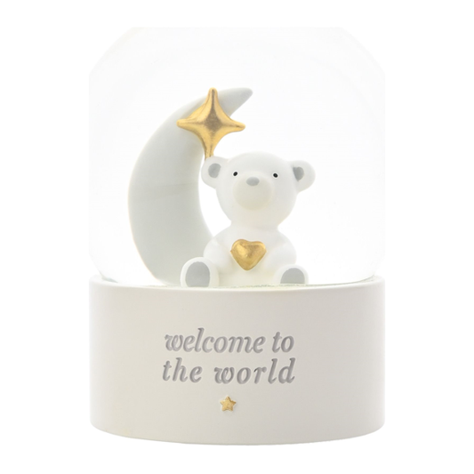 Bambino Welcome To The World Snow Globe