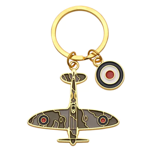 RAF Spitfire Enamel Keyring