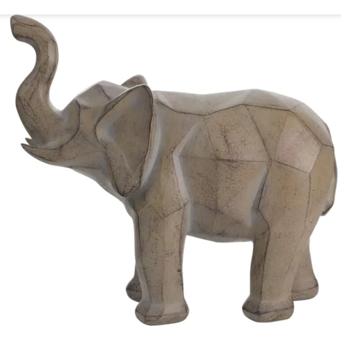 Geometric Playful Elephant