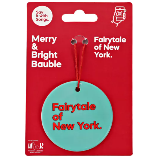 Ceramic "Fairytale Of New York" Say It With Songs Christmas Decoration