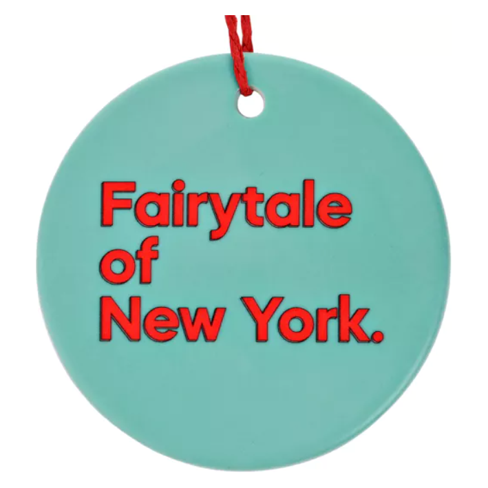 Ceramic "Fairytale Of New York" Say It With Songs Christmas Decoration